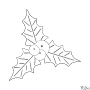 holly Coloring Pages To Print